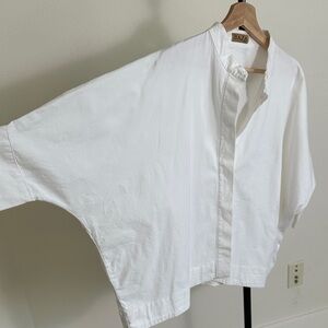 Cotton White Button Down Shirt